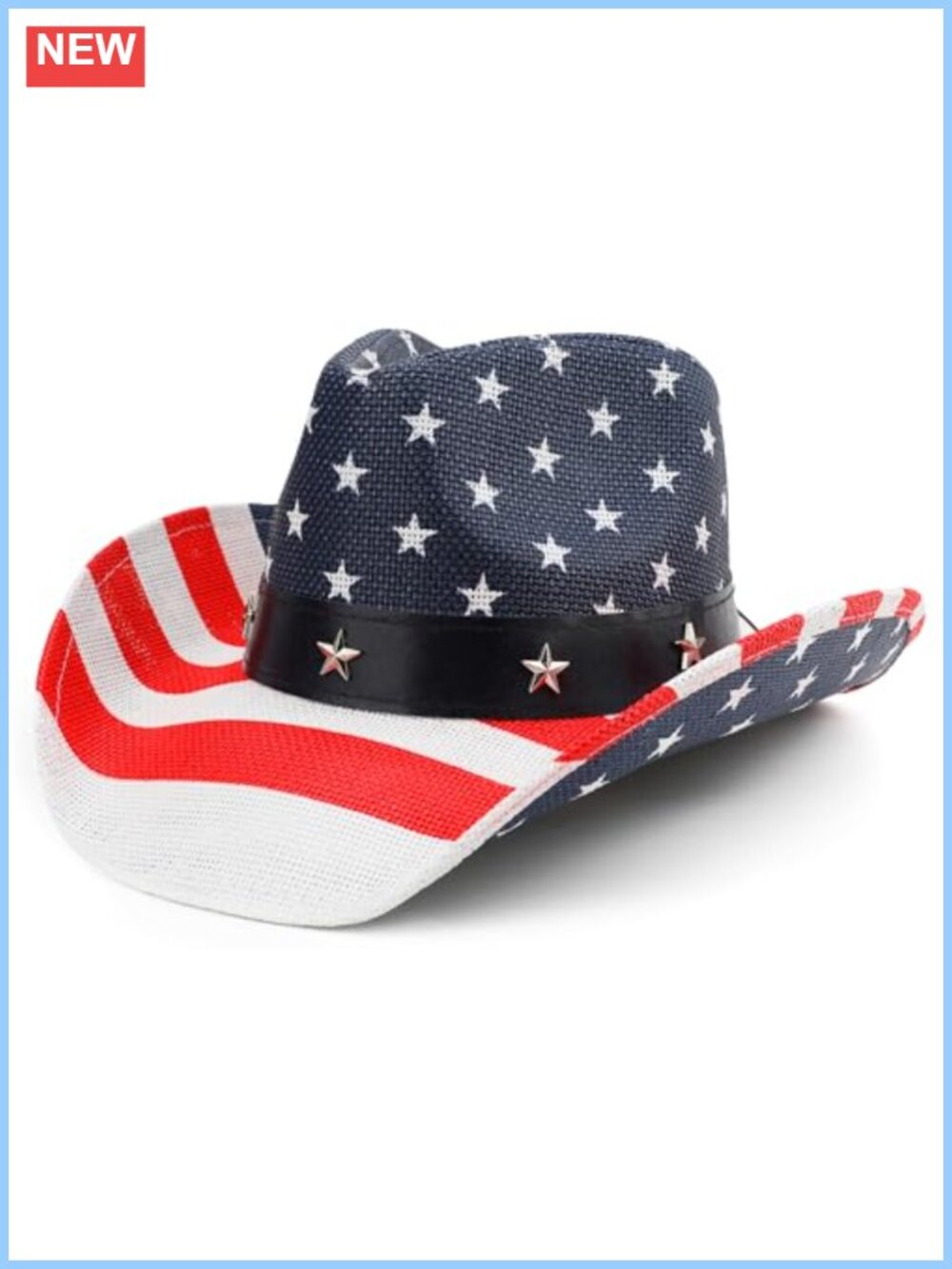 Unisex American Flag Cowboy Hat Patriotic 4th of July Western Hat